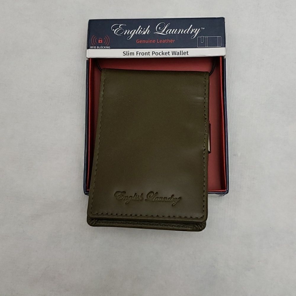 English Laundry Money Clip Pocket Wallet New